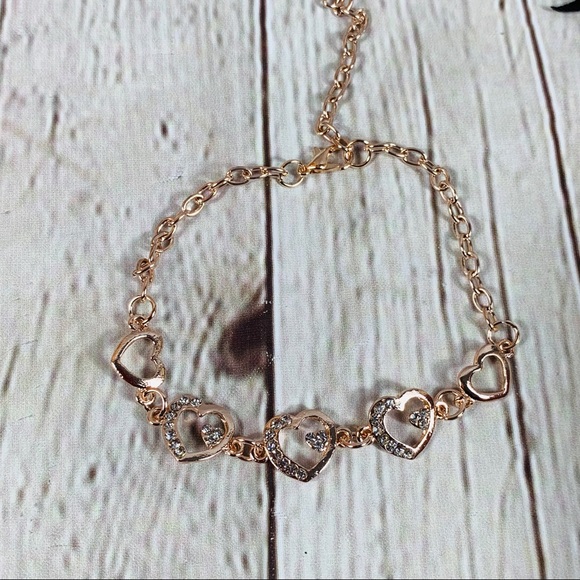 Heart Design Fashion bracelet with CZ stones - Picture 6 of 6